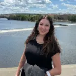 Наша гостья на Карловом Мосту